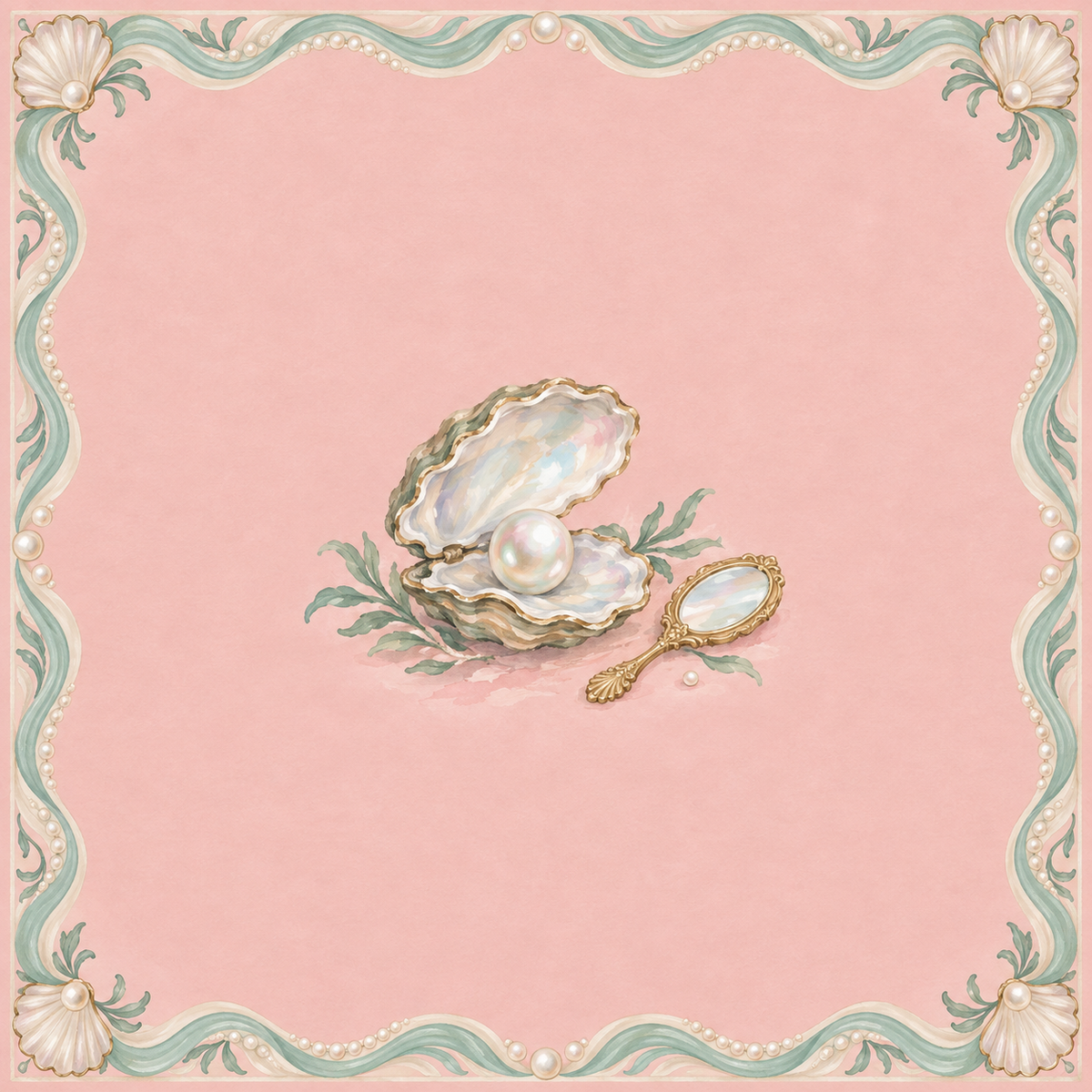 The Pearl Salon Mahjong Mat artwork