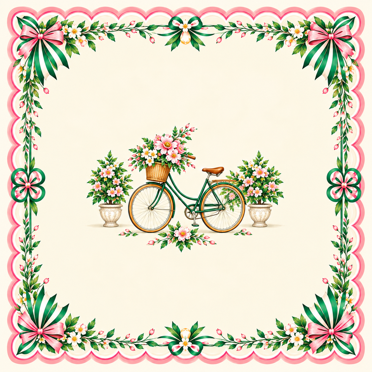 The Garden Bicycle Club Mahjong Mat