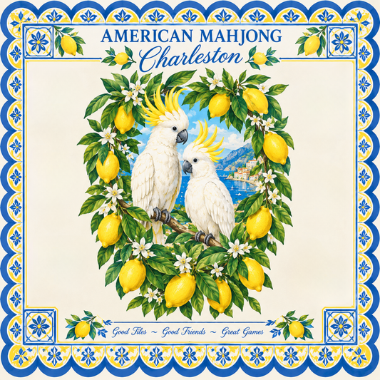 The Amalfi Lemon Grove Mahjong Mat