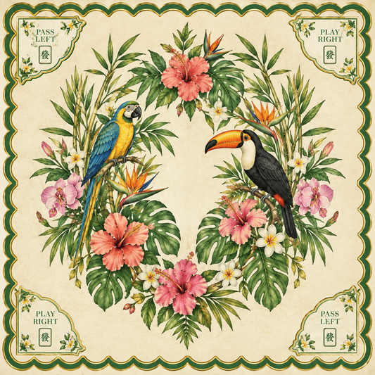 The Botanical Aviary Mahjong Mat