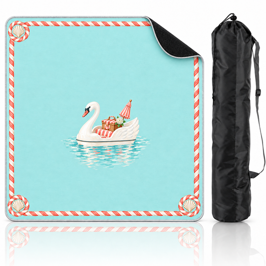 The Swan Boat Picnic Mahjong Mat