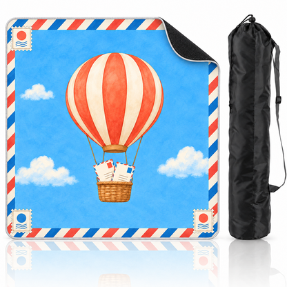 The Airmail Balloon Mahjong Mat