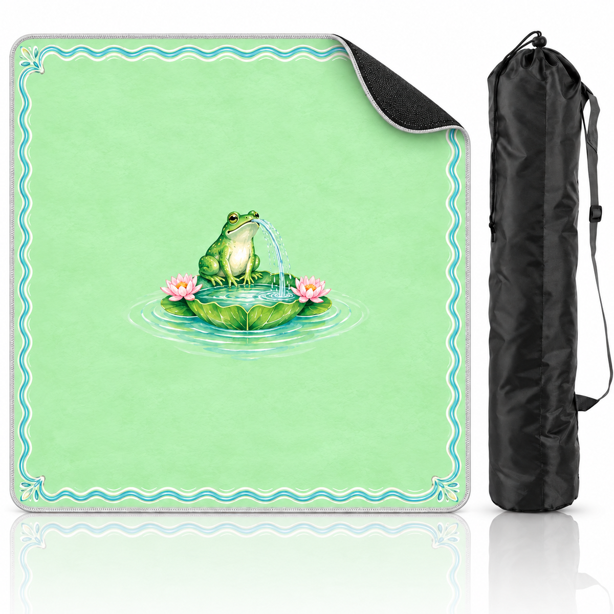 The Lily-Pad Fountain Mahjong Mat