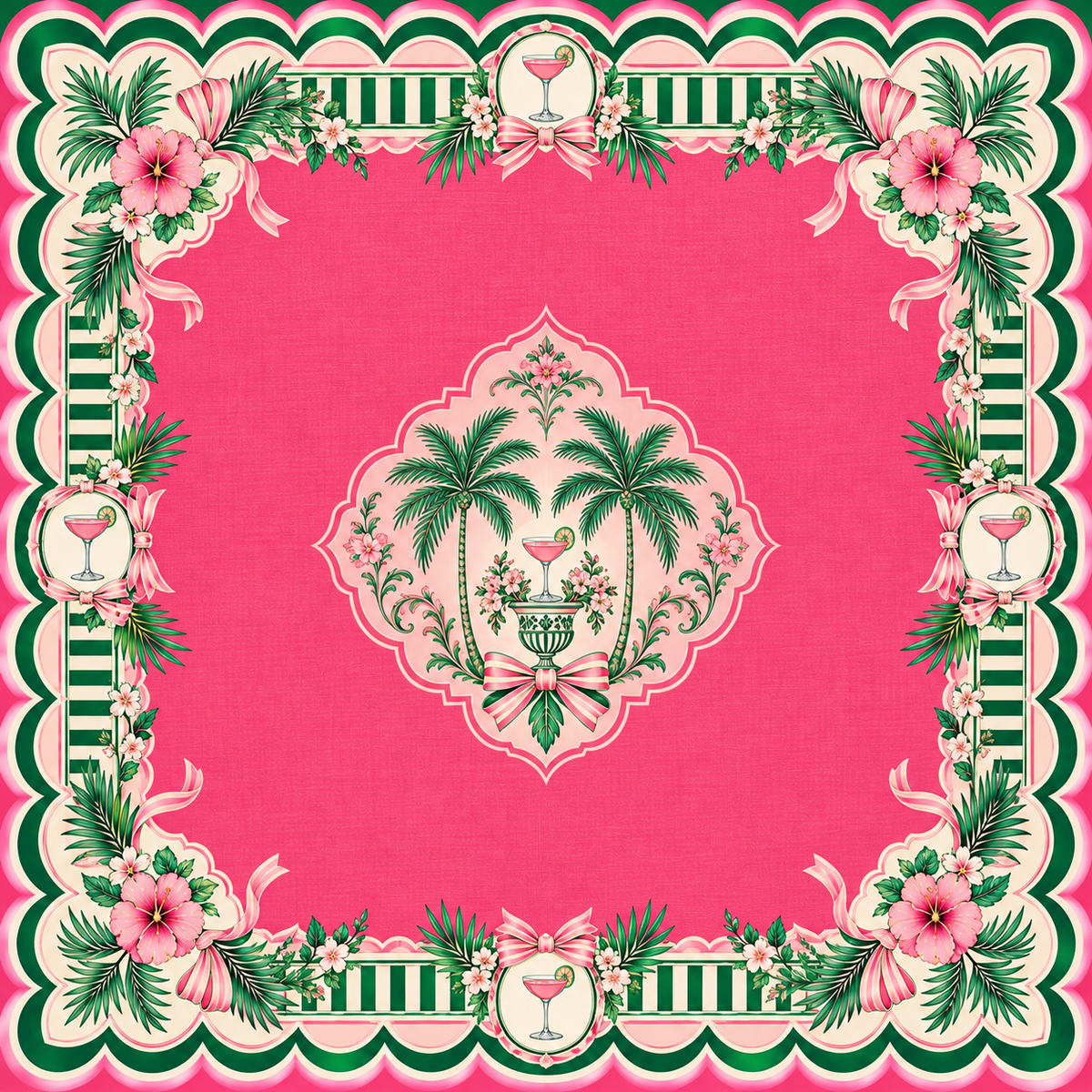 The Palm Beach Club Mahjong Mat